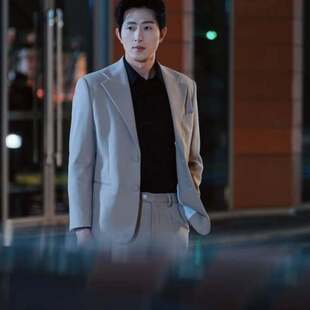 欧洲短剧婚然心动时王凯沐商沉同款西装套装西服外套西裤男衣服潮