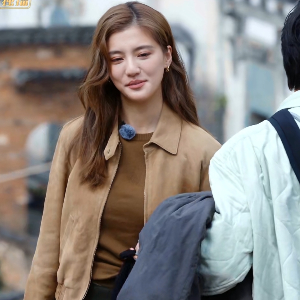 欧洲爱的修学旅行吴千语同款夹克外套翻领短款长袖上衣女衣服潮