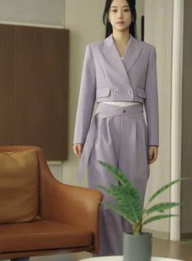 欧洲幸得相遇离婚时王小亿唐颖同款西装套装西服外套西裤女衣服潮