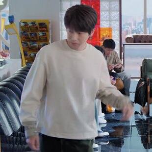 欧洲年少有为彭昱畅裴谦同款卫衣春秋圆领休闲长袖上衣裤子男衣服