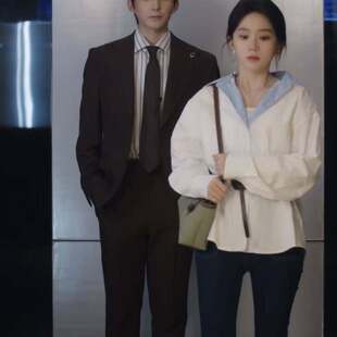 欧洲短剧许你地久婚长马秋元孟瑜同款衬衫上衣拼接衬衫女衣服潮