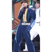 欧洲明星窦靖童同款 拖地 高腰衣 机车风潮牌松弛感牛仔蓝时尚 套装