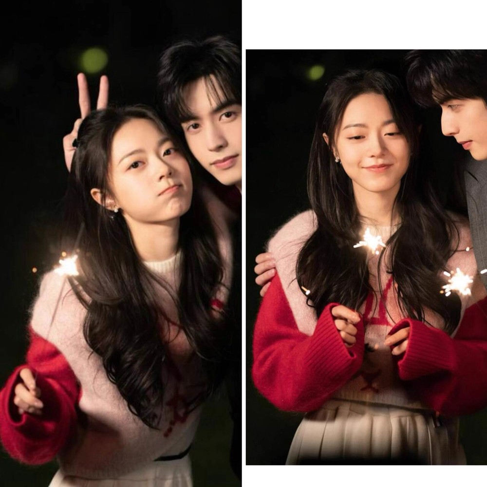 欧洲欧洲骄阳似我赵今麦聂曦光同款粉红色毛衣女甜美短款针织衫上