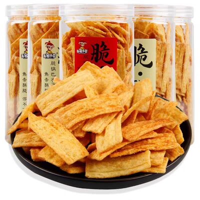 无名小卒桶装脆锅巴牛排味麻辣味花椒味锅巴休闲小零食组合装锅巴