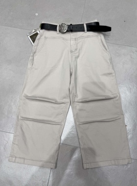 WEISU唯速52586八分阔腿牛仔裤女2025夏季新款高腰弹力显瘦直筒裤