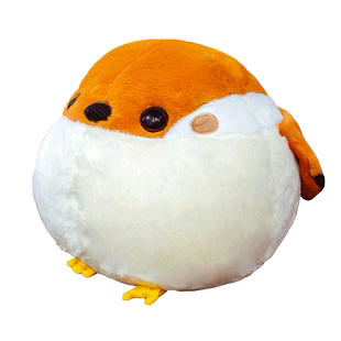 肥啾小鸟宝宝抱枕圆滚滚山雀银喉长尾麻雀毛绒玩具公仔布娃娃玩偶