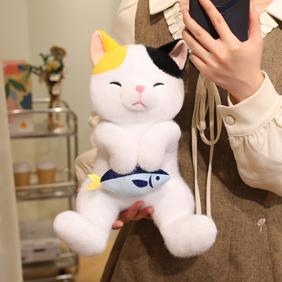 超萌三花猫毛绒玩具可爱卡