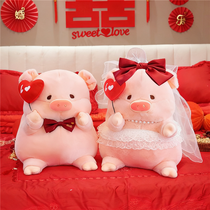 压床新婚礼物结娃一对高档