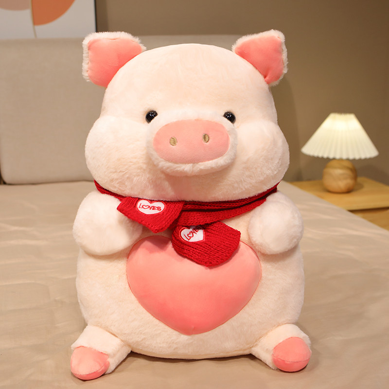 可爱小猪毛绒玩具猪公仔睡觉床上布娃娃抱枕小号玩偶超软儿童女生