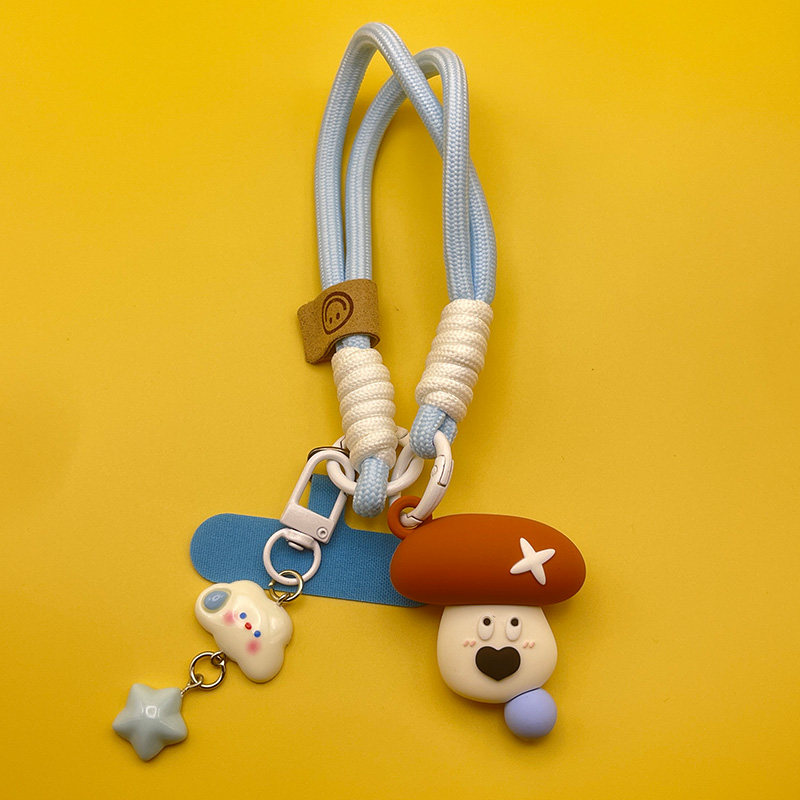 ins风无语云朵星星挂饰手机挂绳腕带相机钥匙扣挂链挂件相机通用