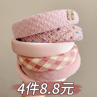 高颅顶发箍女款 高级感发卡头饰 显脸小压发头箍女洗脸发捆2025新款