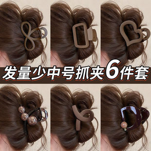 适合发量少的抓夹中号高级感2026新款发夹女后脑勺盘发鲨鱼夹夹子
