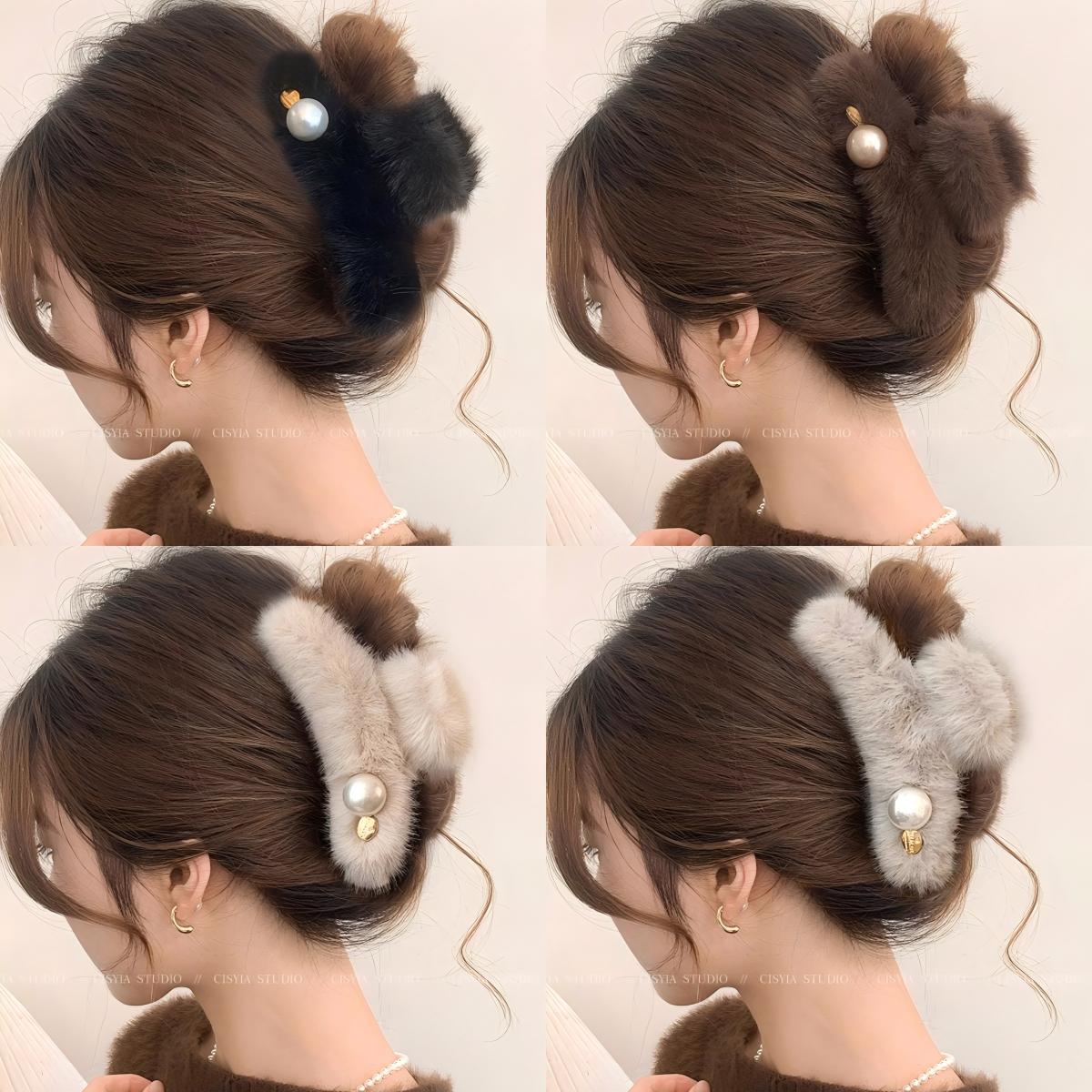 秋冬发夹亚克力大号鲨鱼夹