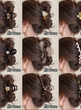 发量多大号抓夹高级感2025新款鲨鱼夹后脑勺发夹子头发发卡头饰女