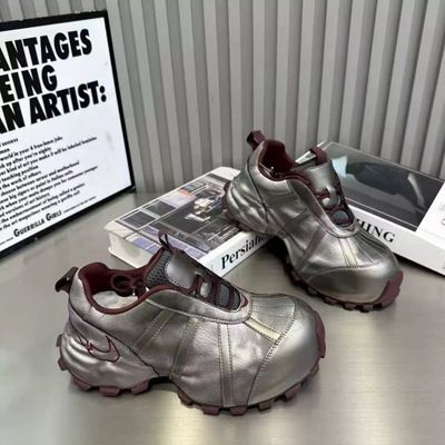 真皮巨好看老爹鞋女款2025新款