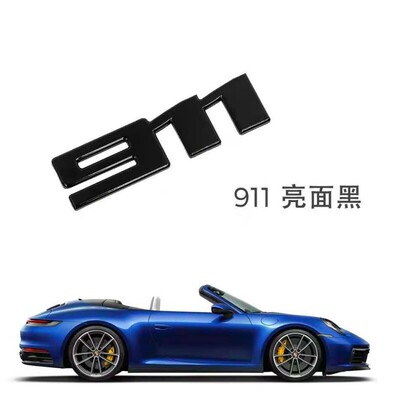 新款保时捷字标911Carrera992turboTaycan4S后车尾字母标原厂改装