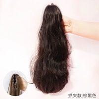 Черная заколка-крабик, 30см