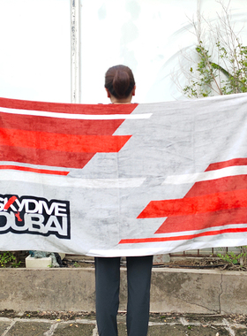 SKYDIVE原单跳伞运动潮牌纯棉浴巾割绒柔软吸水大沙滩巾160x80cm