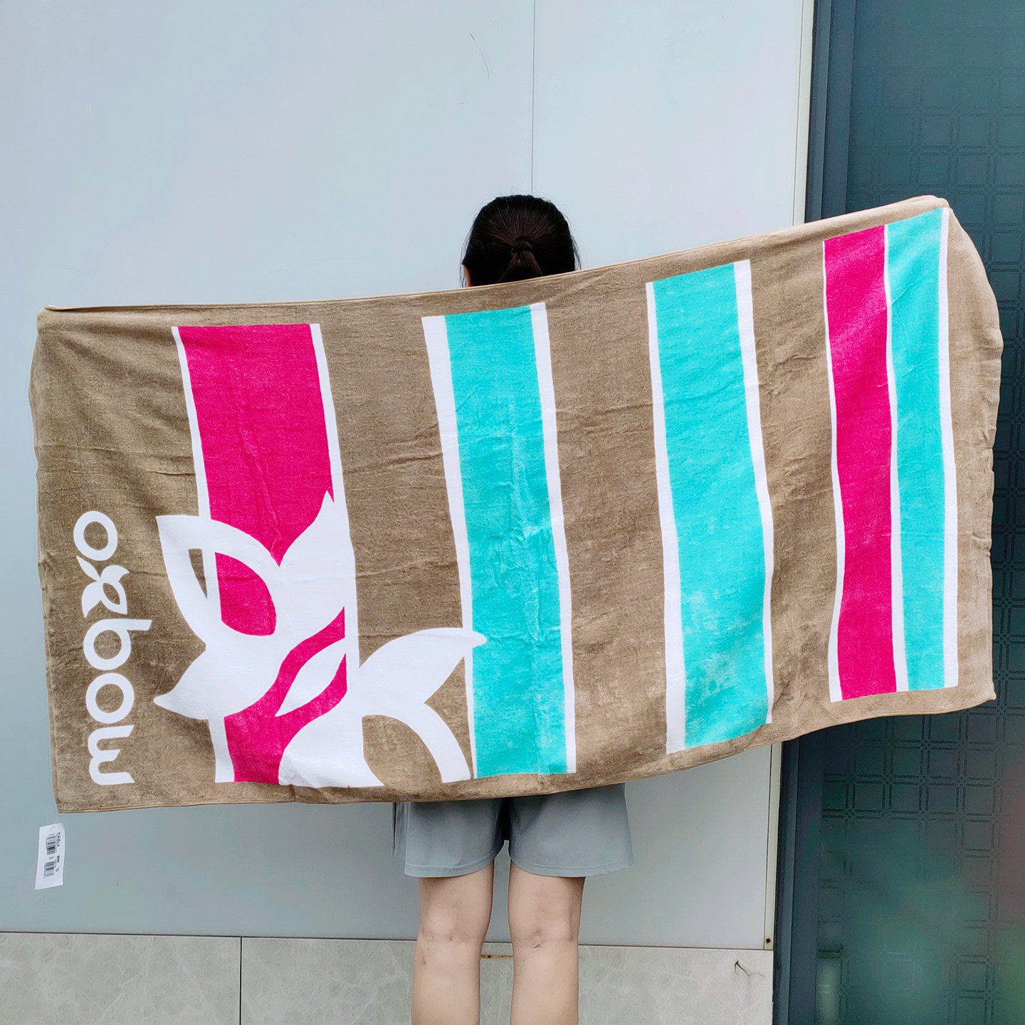 外贸纯棉割绒浴巾冲浪运动潮牌柔软吸水游泳沙滩毛巾 有瑕疵特卖
