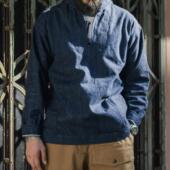 USN夹克衫 恶犬BRONSON JUMPER 赤耳丹宁布套头罩衫 1917 Dungaree