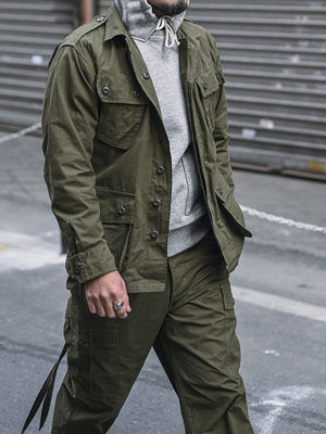 翻领秋合体军事上衣越战TCU夹克