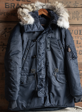 恶犬BRONSON N-3A PARKA中长款派克大衣厚重羊毛内胆飞行外套N3B