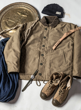 恶犬BRONSON初期1st实验型N-1甲板服DECK夹克N1羊毛内胆外套USN