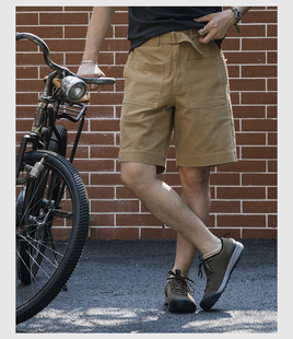 STOCK 裤 法军派遣兵摩托车短裤 加厚斜纹复古多袋工装 子 男士 NON