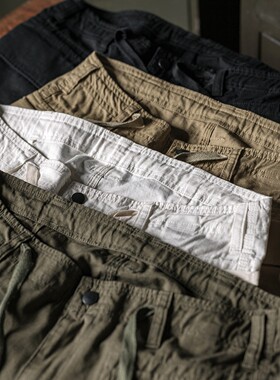 NON STOCK TCU网格防刮布多口袋工装短裤M51改制男士休闲中腰裤子