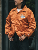 NON 加厚华夫格内里衬 机车骑行防水外套 STOCK尼龙教练夹克 男士