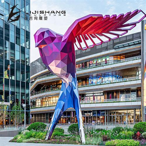 户外大型不锈钢景观雕塑城市广场园林景观摆件大型不锈钢鲸鱼雕塑