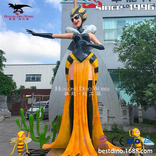 仿真昆虫卡通蜜蜂女王模型工艺品机械电动玩具儿童乐园互动产品