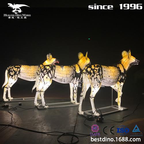 彩灯花灯D动物模型新春兔年动物彩灯新品自贡彩灯厂家