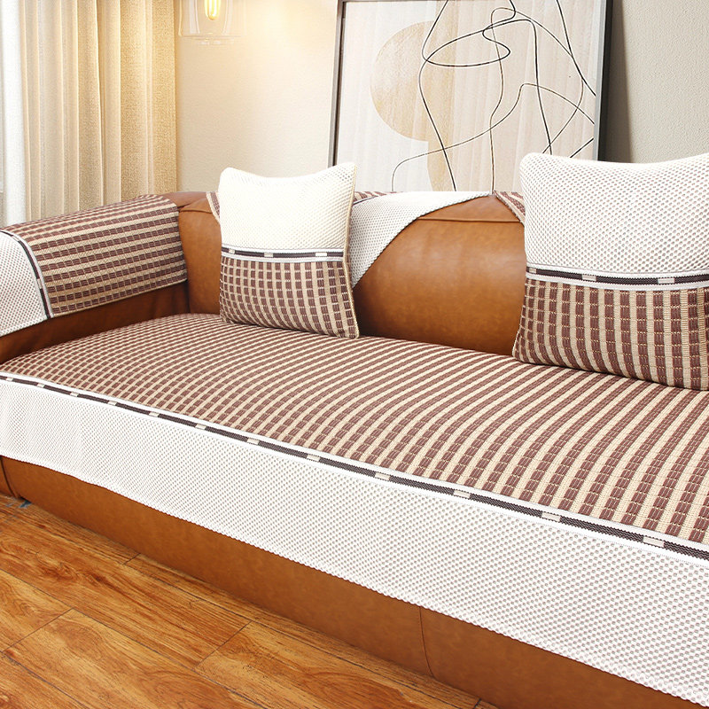 冰丝沙发垫轻奢防滑坐垫夏季凉席垫子夏天新款高档定制凉垫套罩巾,居家布艺,沙发垫,淘宝优惠券,粉丝福利购,淘宝优惠卷