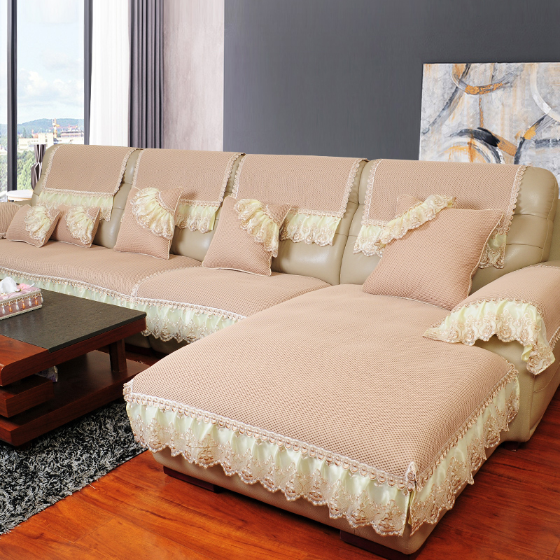 真皮沙发垫防滑客厅简约现代布艺欧式沙发坐垫四季沙发套罩巾定做
