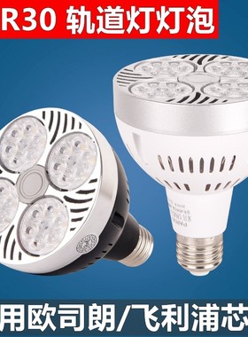 LEDpar30射灯35w40wPAR30灯泡par20红绿蓝光源服装店E27螺口帕灯