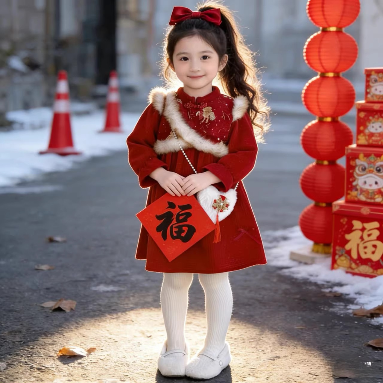 秋冬女童加绒红色2026新款新年中国裙子冬季拜年儿童连衣裙子加厚,童装/婴儿装/亲子装,连衣裙,淘宝优惠券,粉丝福利购,淘宝优惠卷