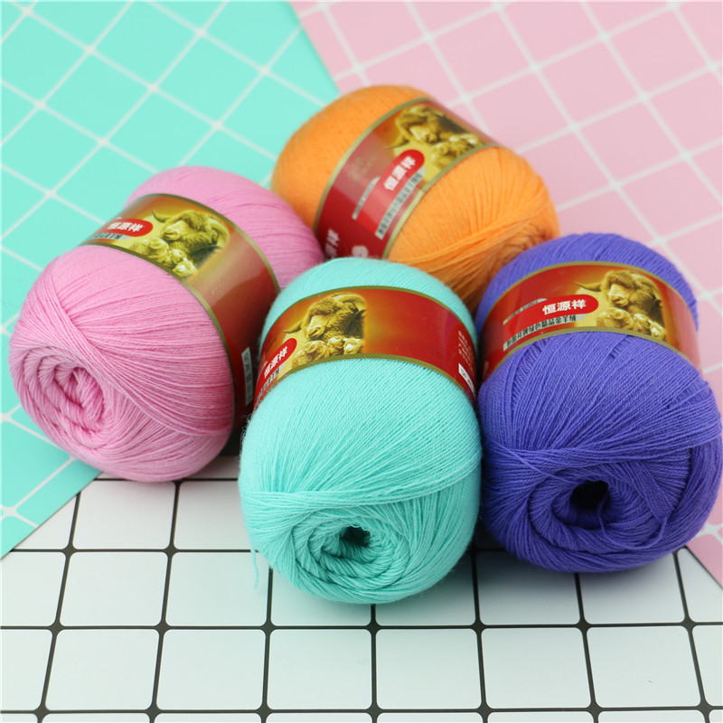 恒源祥绿色羊绒开司米毛线