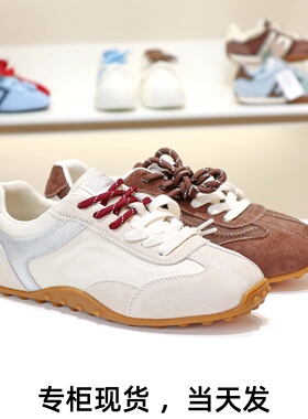 特价BELLE百丽2025双鞋带薄底芭蕾德训鞋运动休闲鞋女鞋E2N1DCM5