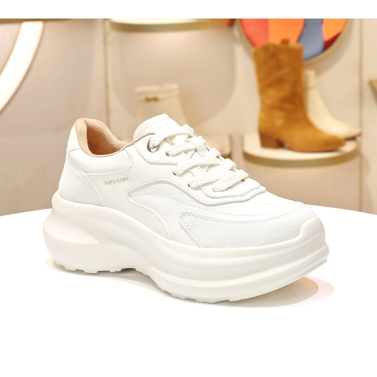 接吻猫厚底增高系带运动鞋女鞋子