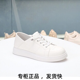 COMELY康莉2026新款轻便厚底休闲板鞋两穿透气舒适小白鞋KKF51159