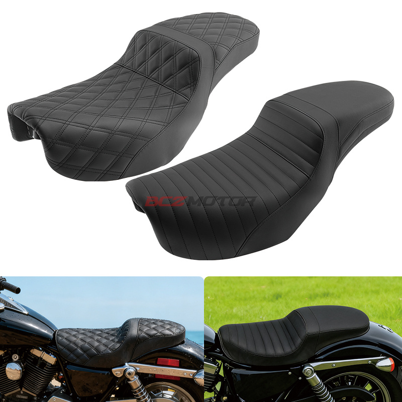适用于哈雷街霸路威s戴娜路威改装连体座一体坐垫双人座垫06-17年