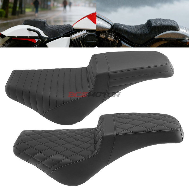 适哈雷软尾街霸标准street bob改装双人坐垫连体座乘客座垫18-25