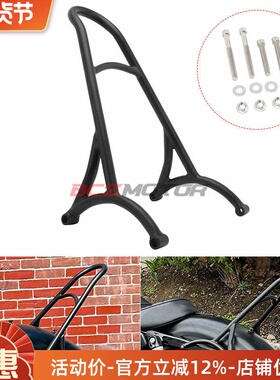 摩托车配件哈雷改装 XL883/1200 X48 Burly后靠背 后货架前保险杠