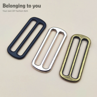 超大金属日字扣包带调节扣背包三档扣腰带大衣风衣纽扣背带装饰扣