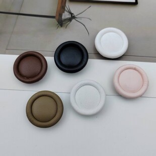 圆形手缝皮质纽扣高脚皮扣大衣皮衣扣子西装 饰扣 毛衣风衣包皮扣装