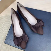 女鞋 瓢鞋 41一43 浅口豆豆鞋 软底一脚蹬大码 女夏季 平底网红百搭单鞋