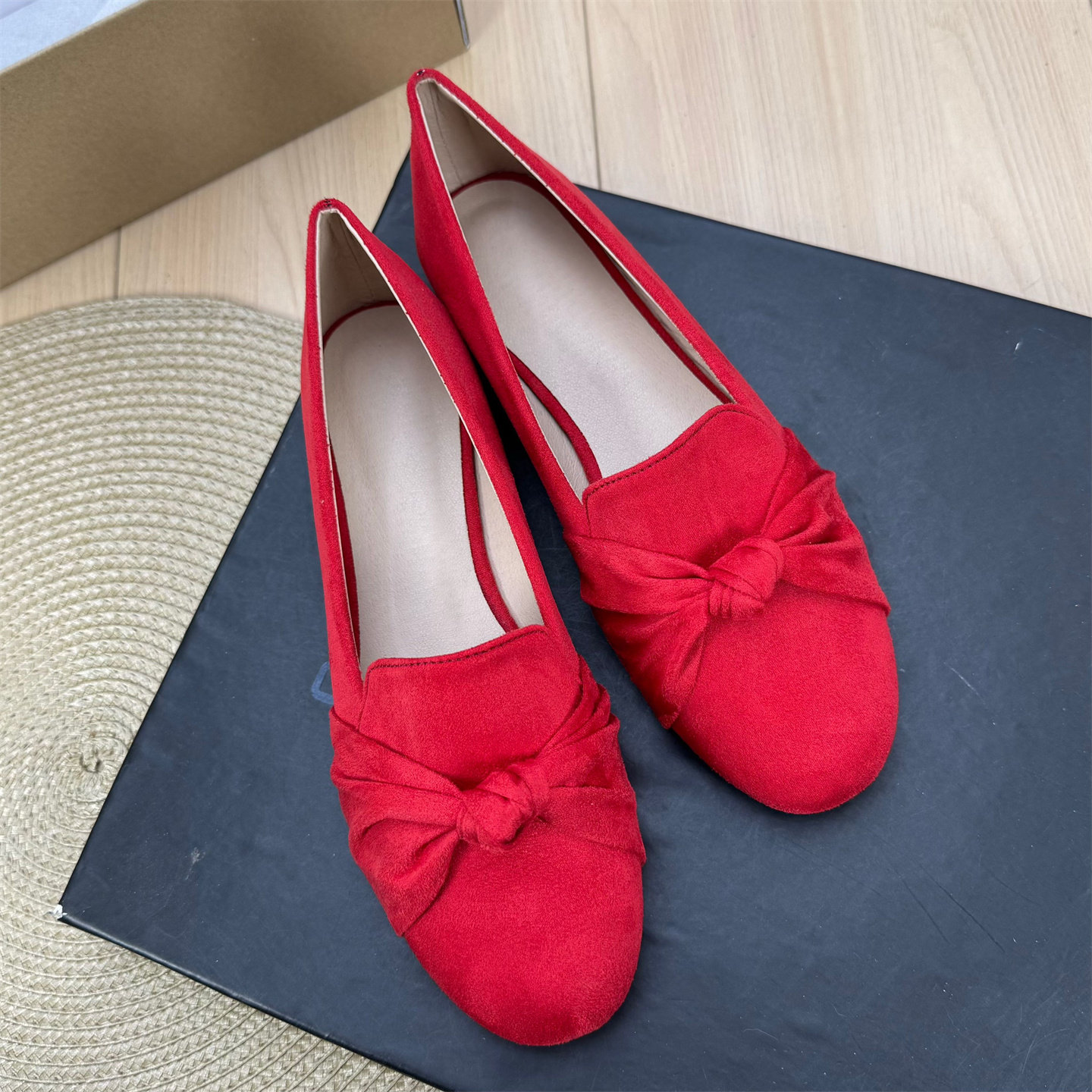 圆头法式仙女平底单鞋豆豆鞋