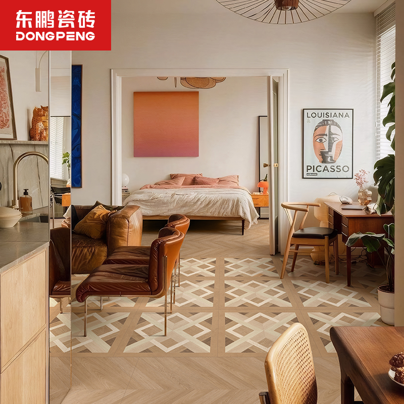 【设计订金非实物】东鹏瓷砖爵士拼花800*800地板砖客厅地砖瓷砖