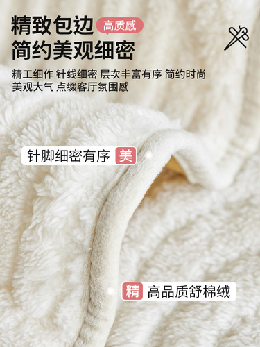 Thickened plush sofa cushions for autumn and winter new straight row one-piece high-quality anti-slip cushion cloth